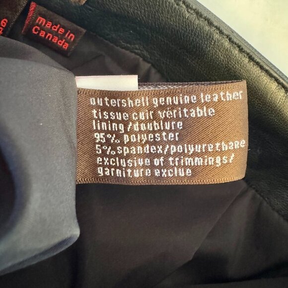 Danier Black Leather Moto Pants - Picture 7 of 11